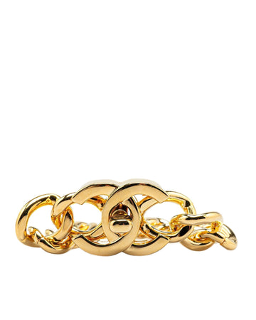 Gold Plated Turn Lock Bracelet
