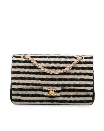 Medium Classic Jersey Double Flap Quilted Cotton Bag