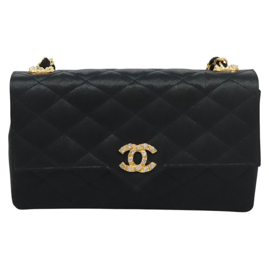 Timeless Satin Shoulder Bag with Dust Bag