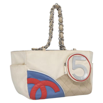 Petite Shopping Tote in Canvas with Handle Drop and Metal Fittings