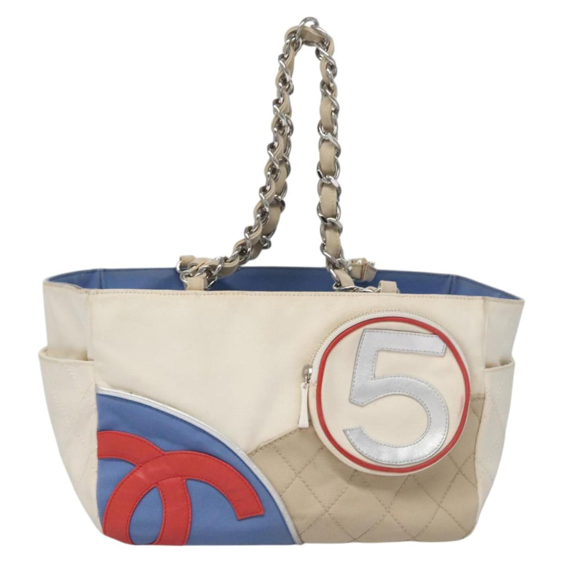 Petite Shopping Tote in Canvas with Handle Drop and Metal Fittings