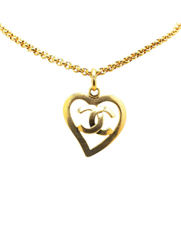 Gold Plated Heart Pendant Necklace