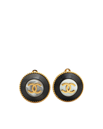 Gold Plated Acrylic Clip On Earrings