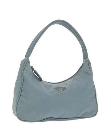 Nylon Hand Bag with Silver Accents
