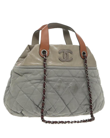 Matelasse Leather 2-Way Hand Bag