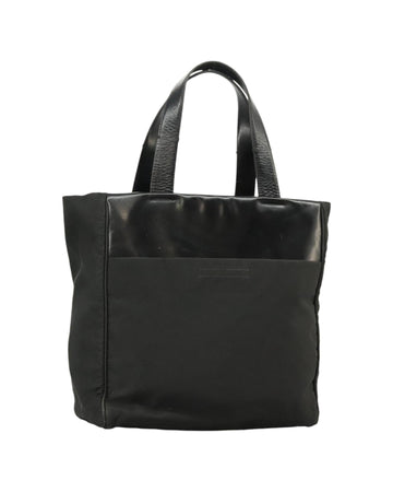 Nylon Hand Bag with Silver Accents