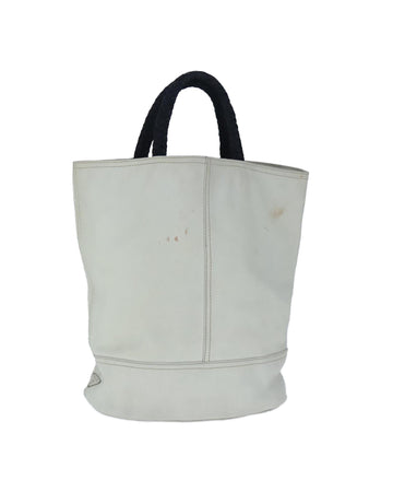 Leather Tote Bag with Handle Drop