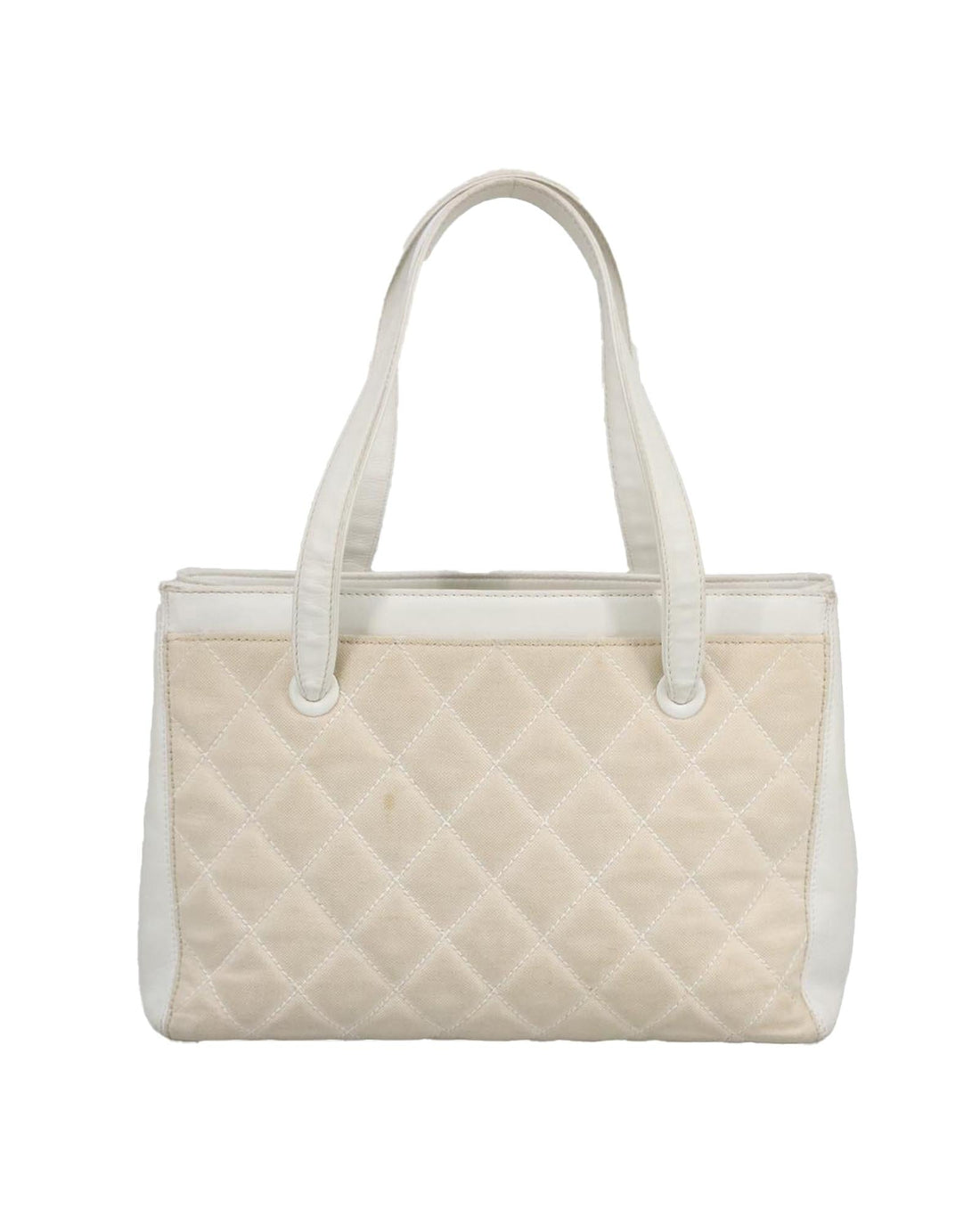 Canvas Tote Bag with Dust Bag and Gold-Tone Details