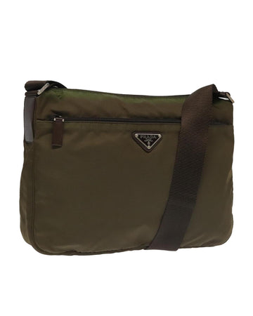 Nylon Shoulder Bag with Adjustable Strap and Multiple Pockets