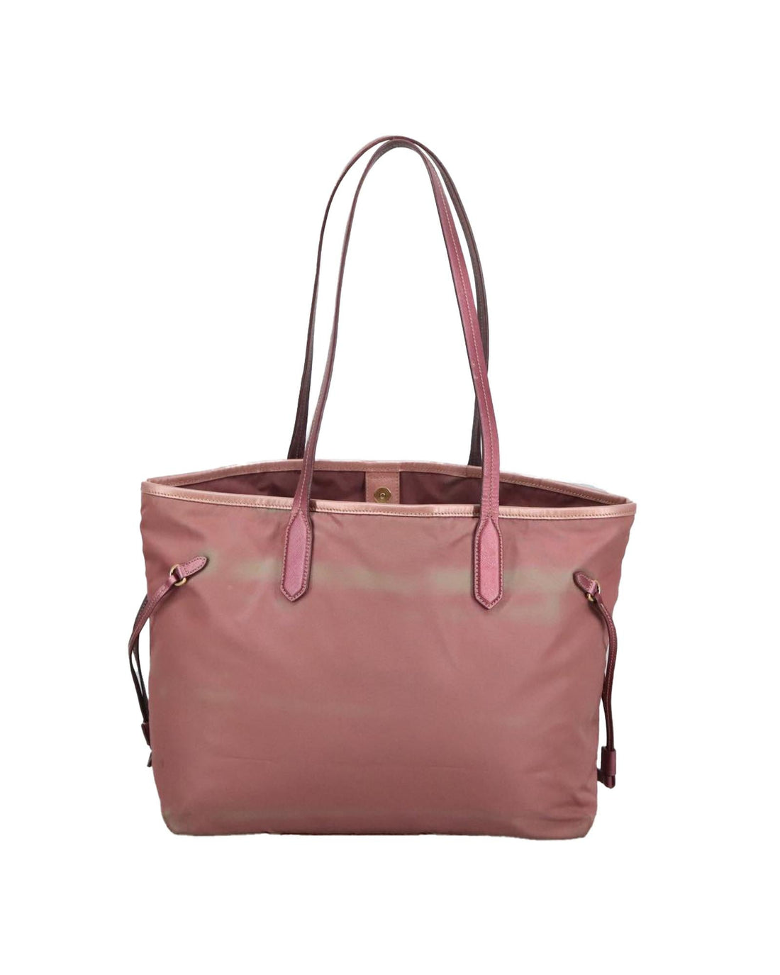 Elegant Nylon Tote Bag with Gold Accents