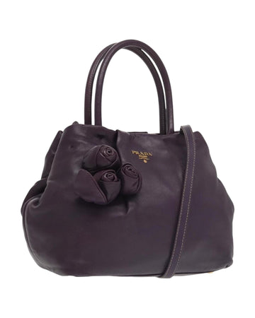 Leather Hand Bag with Shoulder Strap