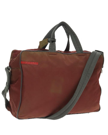 Nylon Boston Bag with Padlock and Key