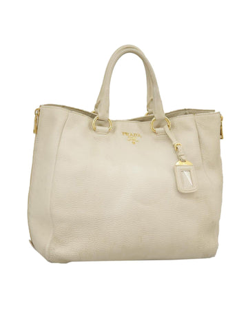 Leather Tote Bag with Name Tag Made in Italy