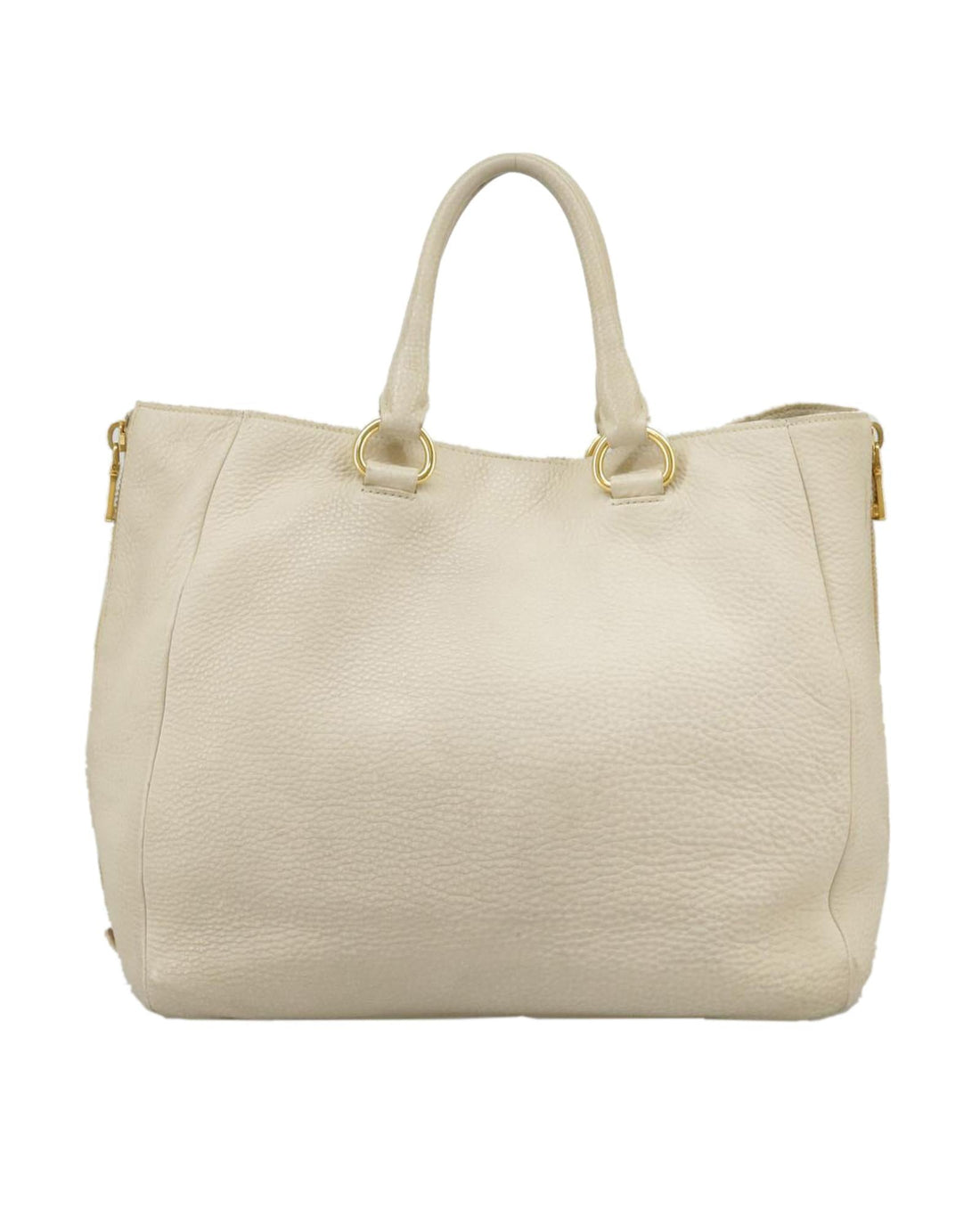Leather Tote Bag with Name Tag Made in Italy