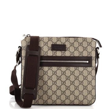 Front Zip Messenger GG Coated Canvas Medium