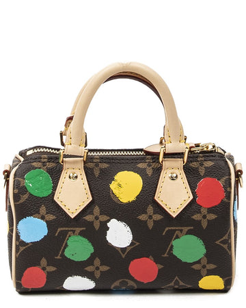 Louis Vuitton Limited Edition Brown Monogram 3D Painted Dots Canvas Nano Speedy,
