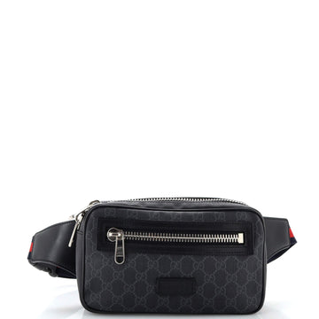 Soft Zip Belt Bag GG Coated Canvas Small