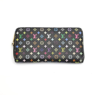 LOUIS VUITTON Long Wallet Purse M60243 Monogram multicolor Noir / Grunard Zip Around multicolor Zippy wallet Women Used
