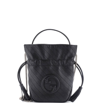 Blondie NM Bucket Bag Diagonal Quilted Leather Mini