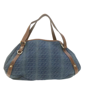 GUCCI Interlocking Boston Bag Canvas Blue 130736493492 21337