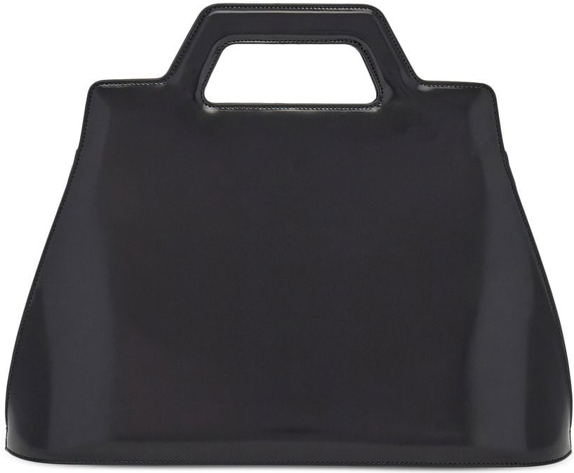 WANDA LEATHER TOP-HNDLE BAG