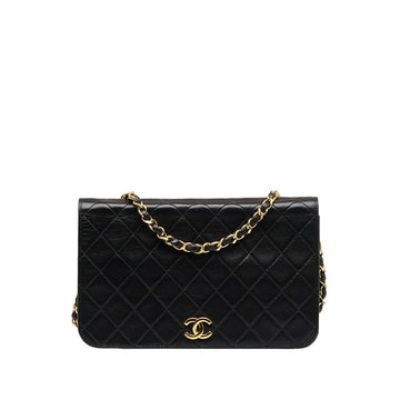 Chanel Black Lambskin Paris Shoulder Bag