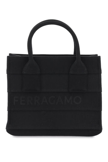 Ferragamo Small Tote Bag With Lettering Logo Women