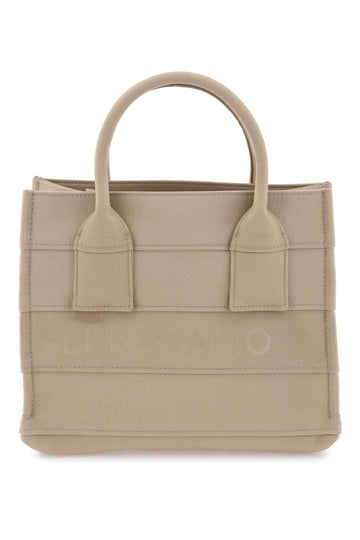 Ferragamo Lettering Logo Small Tote Bag Women