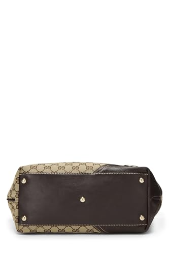 Gucci,  Brown Original GG Canvas Britt Tote, Brown