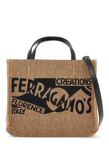 Ferragamo Logo Printed Small Tote Bag Women