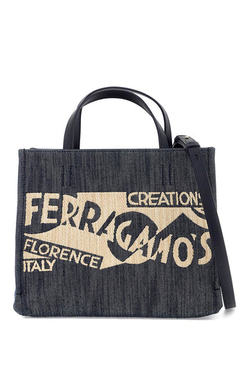 Ferragamo Logo Printed Small Tote Bag Women