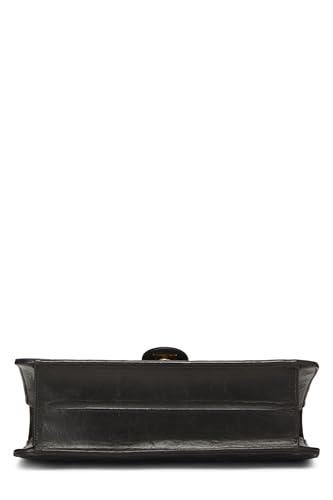 Chanel,  Black Quilted Lambskin Ex Flap Medium, Black