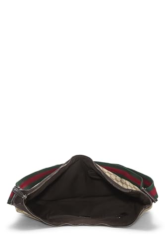 Gucci,  Original GG Canvas Web Round Messenger Large, Brown