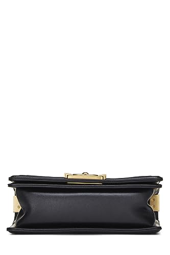 Chanel,  Black Quilted Lambskin Boy Bag Small, Black