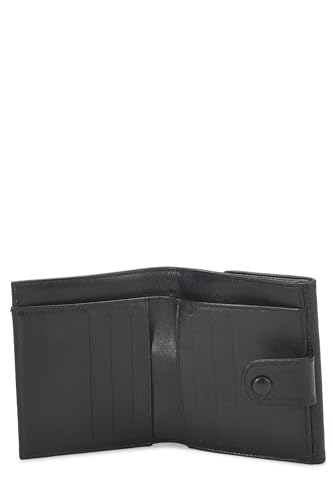 Chanel,  Black Caviar Timeless 'CC' Compact Wallet, Black