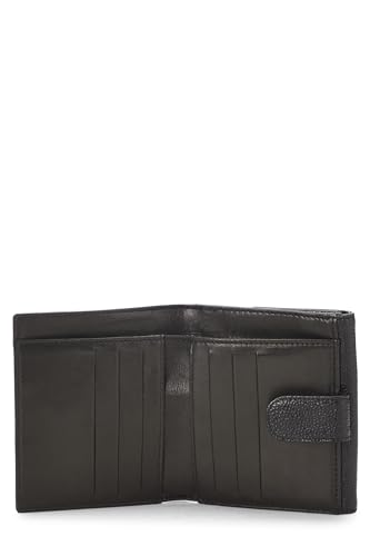 Chanel,  Black Caviar Timeless 'CC' Compact Wallet, Black