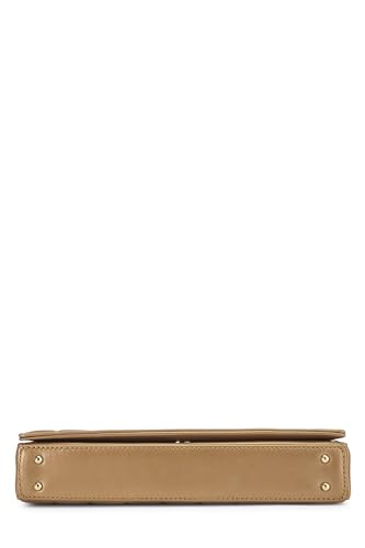 Chanel,  Gold Leather Chocolate Bar Shoulder Bag Medium, Gold