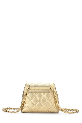 Chanel,  Gold Quilted Lambskin Waist Pouch, Gold