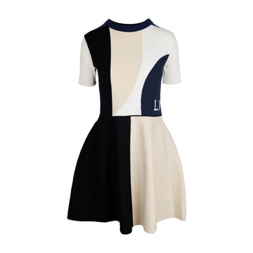 Louis Vuitton Color Block Short Sleeve Dress - '10s