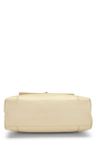 Chanel,  White Caviar Zip Tote, White