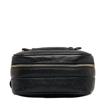 Chanel Cocomark Bicolore Handbags Vanity Bag Black Ram Skin Ladies CHANEL