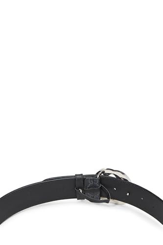 Gucci,  Black GG Supreme Canvas Belt, Black