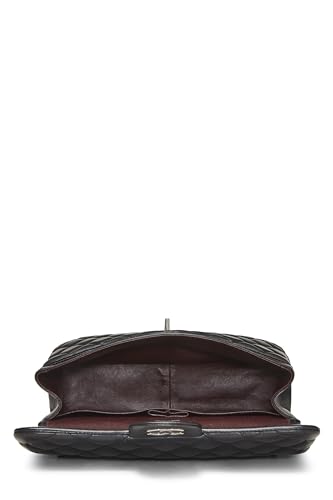 Chanel,  Black Quilted Lambskin New Classic Jumbo, Black