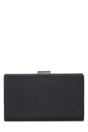 Chanel,  Black Caviar Timeless 'CC' Long Wallet, Black