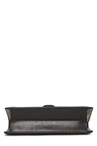 Chanel,  Black Quilted Lambskin Ex Flap Medium, Black