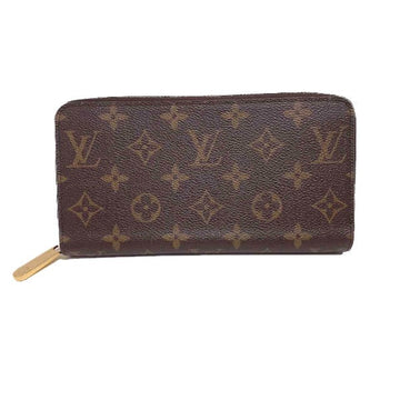 LOUIS VUITTON Long Wallet Purse M41895 Monogram canvas Fuchsia Zip Around Monogram Zippy wallet unisex(Unisex) Used