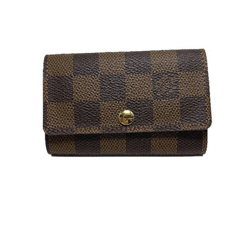 LOUIS VUITTON Key case Key holder  N62630 Damier canvas Brown for 6 Damier Multicles6 unisex(Unisex) Used
