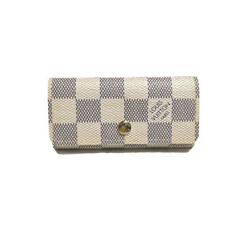 LOUIS VUITTON Key case Key holder  M62630 Damier Azur Canvas Damier Azul Key case for 4 Key holder Damier Azur Multicles4 unisex(Unisex) Used