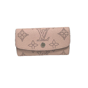 LOUIS VUITTON Key case Key holder  M64056 Monogram Mahina Magnolia Key case for 4 Key holder Mahina Multicles4 unisex(Unisex) Used