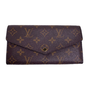 LOUIS VUITTON Long Wallet Purse M60531 Monogram canvas Brown Monogram Portefeuille Sara Women Used